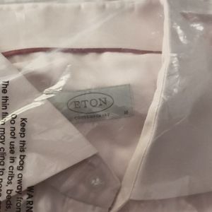 ETON Baby Pink European Herring Bone Dress Shirt